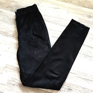 High Waist Real Suede Trousers
